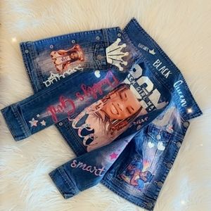 Kid's customized jean jacket!